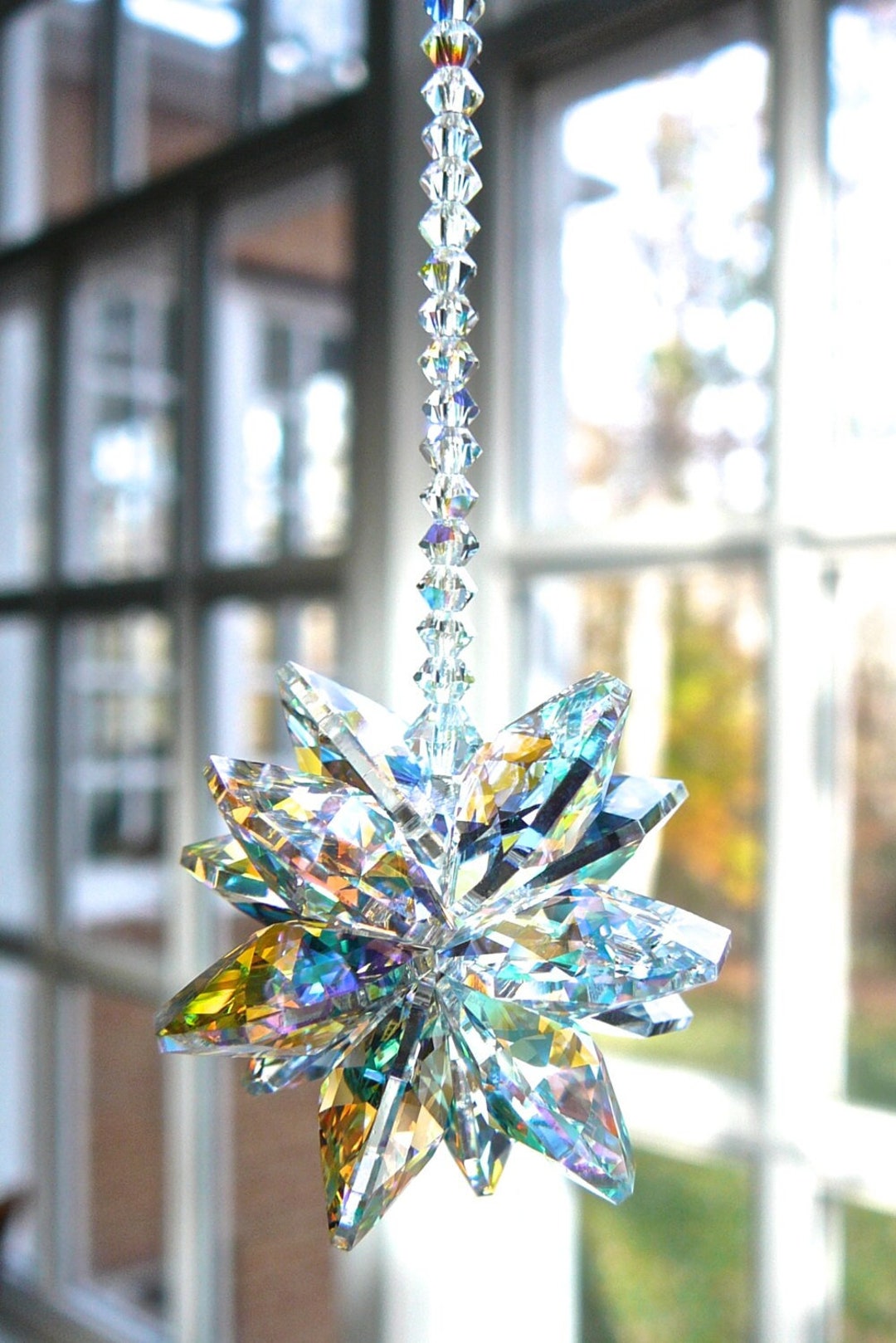 Sparkly Swarovski Crystal Car Accessory or Home Window Prism