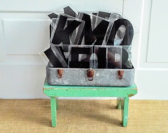 Vintage Black Letters, Vintage Black Numbers, Vintage Halloween Decor, Vintage Sign, Vintage Plastic Letters, Halloween Letters