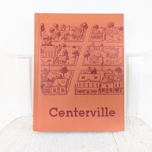 Vintage Basic Reader, Vintage School Book, Vintage School Reader, Centerville, Thirties Child Book, Vintage Social Studies Book, Retro Book