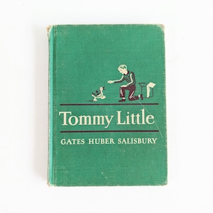 Vintage Child Reader Book, Vintage Reader, Vintage School Book, Vintage School Reader, Tommy Little, FIfties Child Book, Story Book