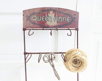 Vintage Metal Store Display, Queen Anne, Vintage Rack, Metal Rack, Vintage Metal Advertising, Industrial Rack, Vintage Jewelry Display Rack