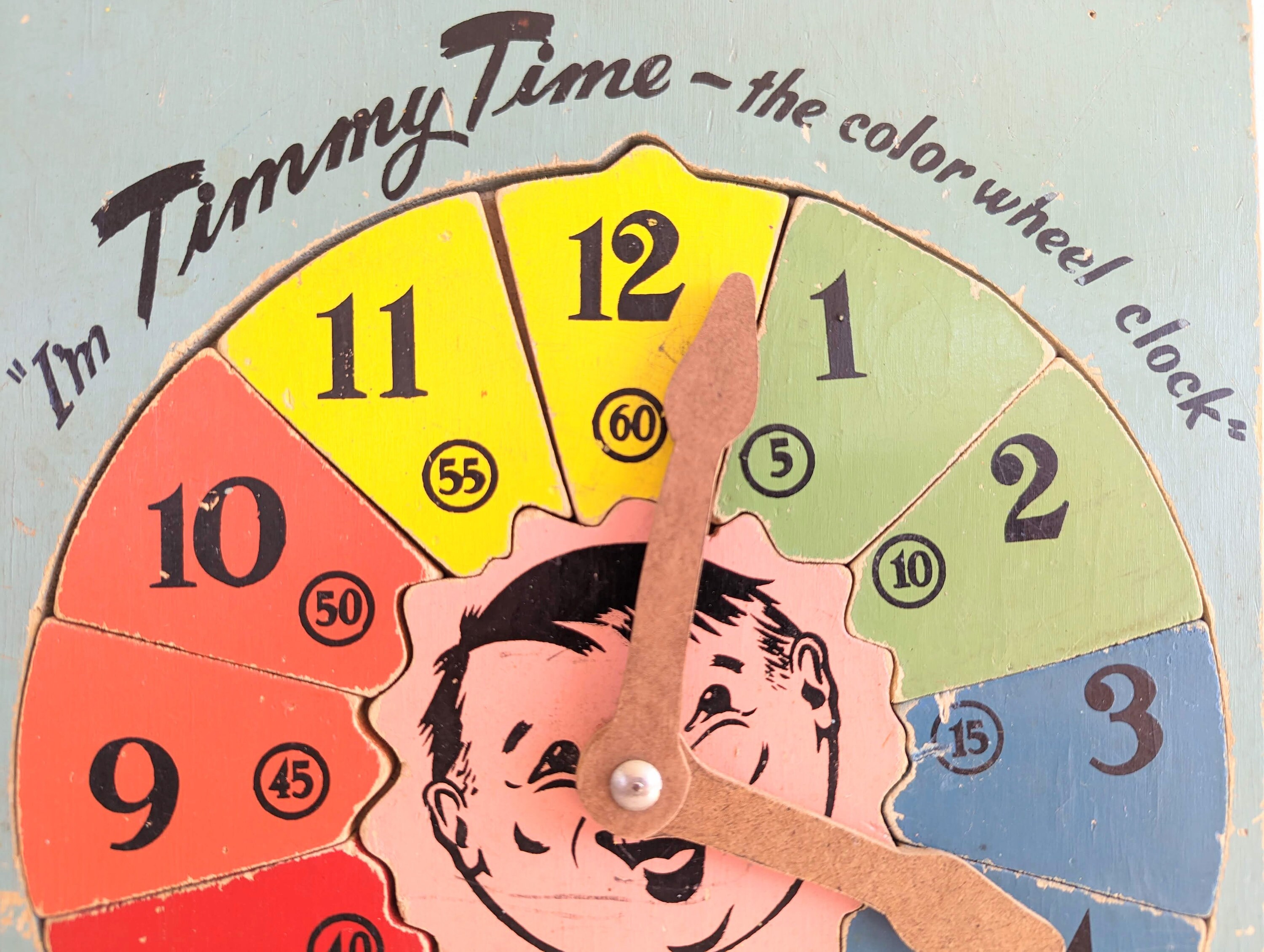 Vintage Wood Puzzle, Telling Time Puzzle, Vintage Timmy Time Puzzle ...