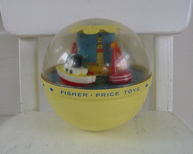 Toy Baby Fisher Price Ball Music Boat Beach Chimes Roly Poly Etsy