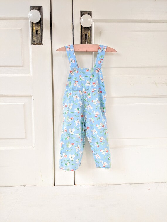 Vintage Boy Girl Overalls, Unisex Overalls, Blue … - image 2