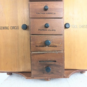 Vintage Wood Cabinet, Vintage Kitchen Organizer, Vintage Office Storage, Vintage Desk Organizer, Vintage Wood Shelf, Small Kitchen Cabinet image 4