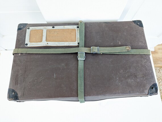 Vintage Brown Suitcase, Vintage Mailing Box, Vint… - image 8