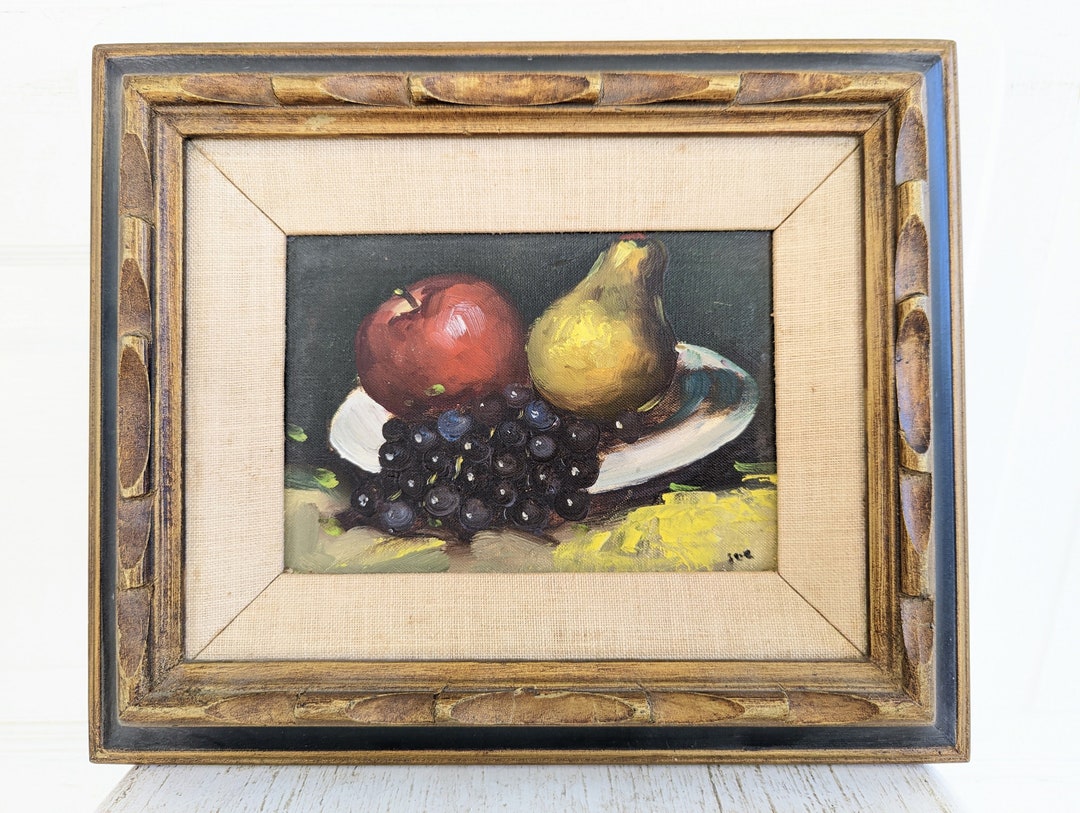 Vintage Fruit Still Life Painting Vintage Fruit Painting - Etsy