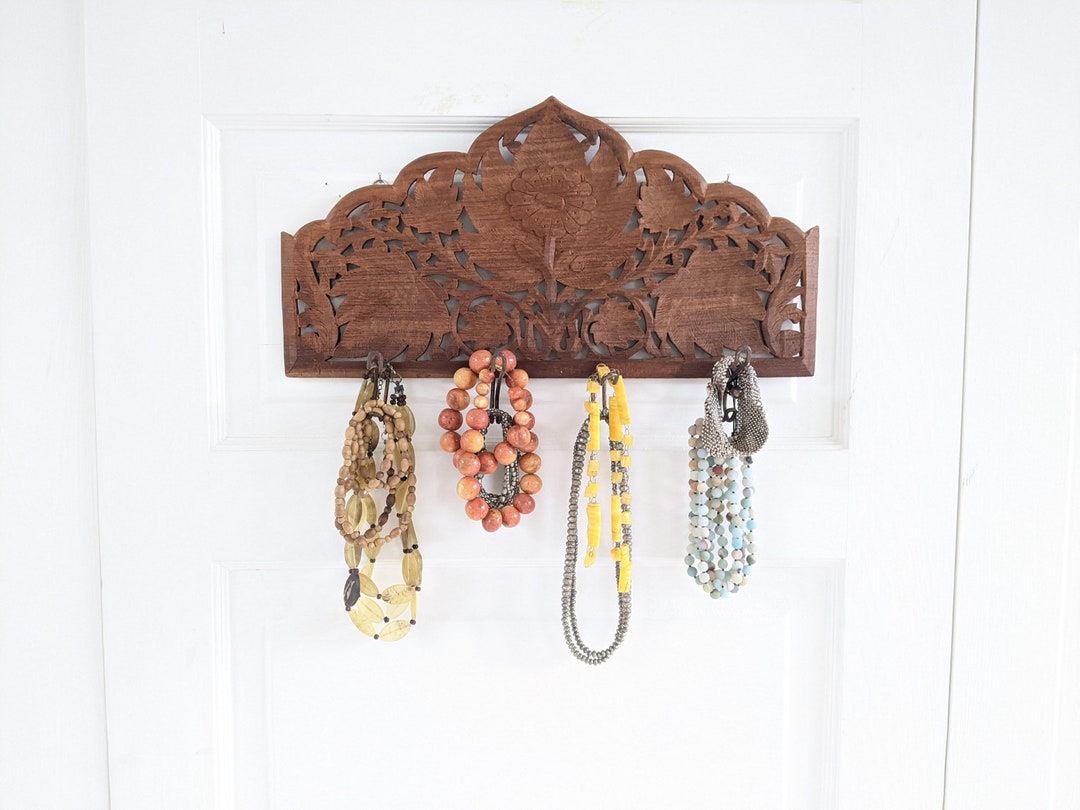 Vintage Wood Coat Rack, Jewelry Rack, Clothes Rack, Vintage Hat Rack