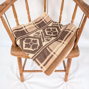 Vintage Camp Blanket, Vintage Beacon Blanket, Vintage Brown Blanket, Vintage Brown Camp Blanket, Vintage Reversible Blanket, Beacon Camp