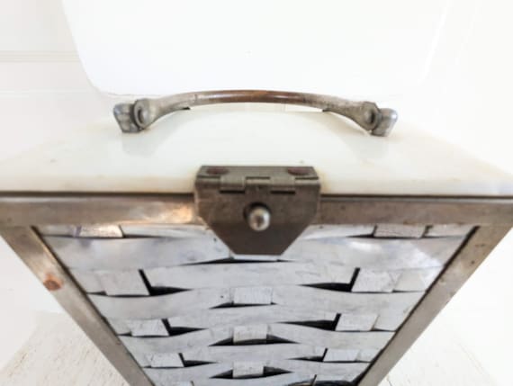 Vintage Metal Silver Purse, Vintage Silver Evenin… - image 5