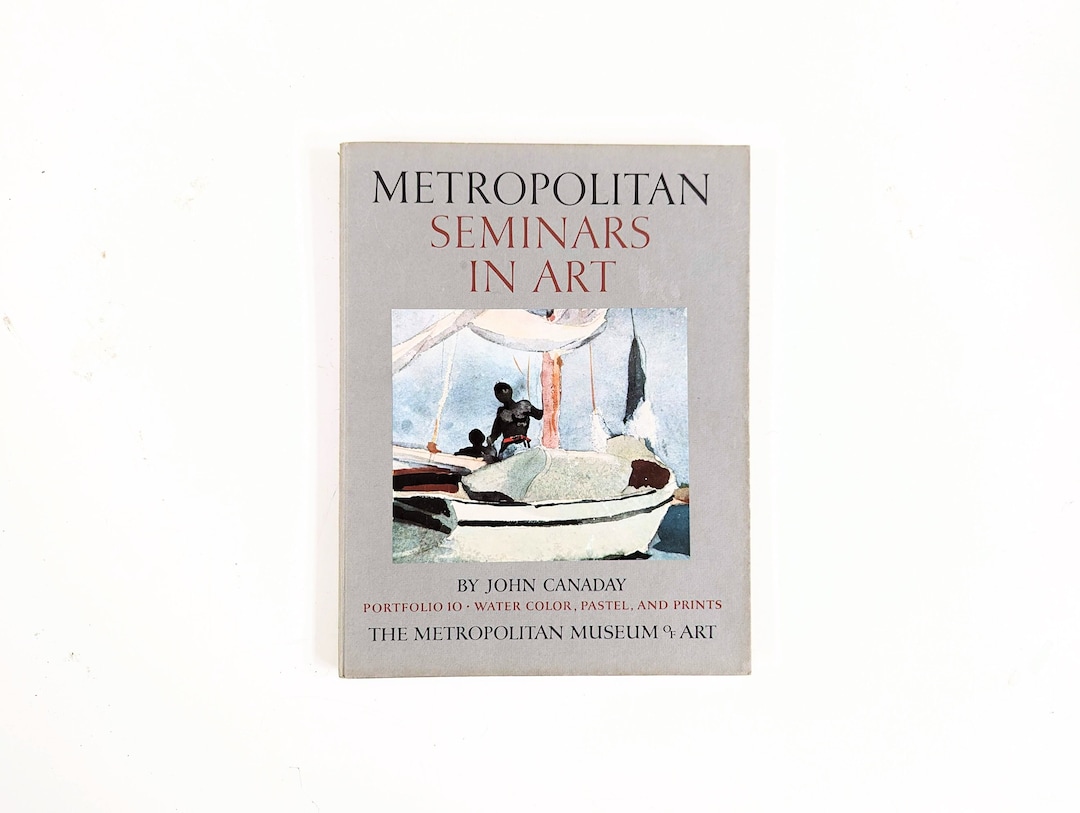 Vintage Art Book, Book for Art Lover, Metropolitan Seminars in Art