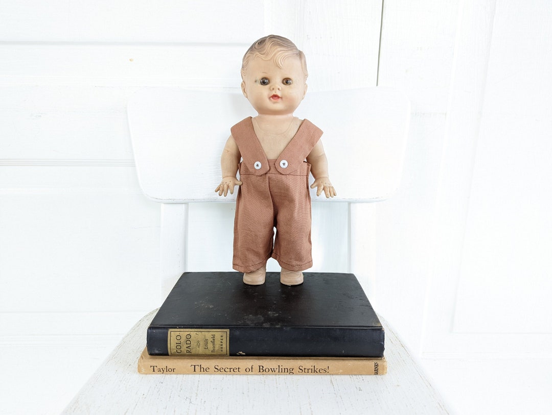 Vintage Squeaky Doll, Vintage Rubber Toy, Vintage Squeaky Boy Toy, Sun