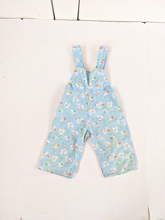 Vintage Boy Girl Overalls, Unisex Overalls, Blue … - image 3