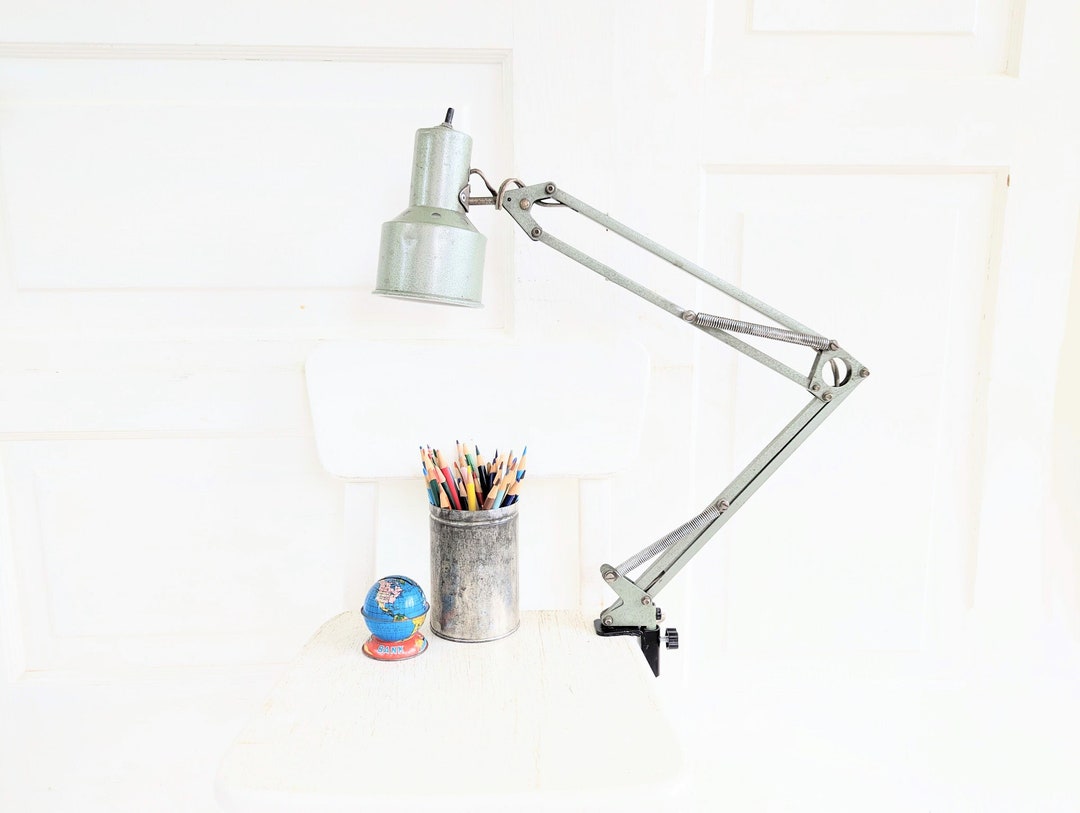 Mid Century Desk Lamp Vintage Desk Lamp Vintage Office Lamp Etsy