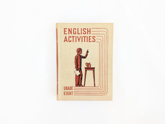 Vintage School Book, Vintage English Book, Vintage Child Reader, Vintage Child Book, Children's English Book, Vintage Children Book, Eighth