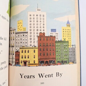 Vintage Child Book, Vintage School Reader, Vintage Child Story Book, Blue Book, Two Boys and a Tree, Basic Reader, Child School Book image 9