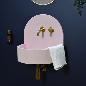 Concrete sink Amber Pink