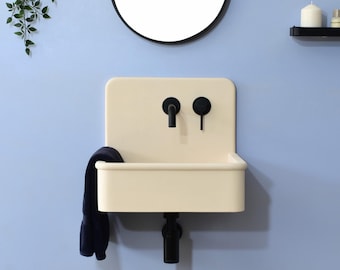 Concrete sink Dama Crema White
