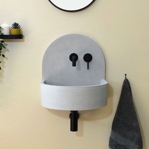 Concrete sink Amber Grey