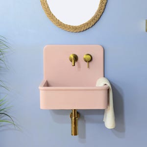 Concrete sink Dama Pink