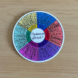Feelings wheel sticker
