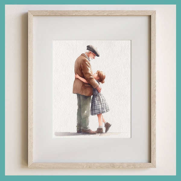 Hand Painted Custom Family Portrait in Watercolor • Painting from Photo • Personalized Pet or Person • Gift for Couples, Friends, Mom's etc.