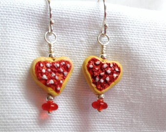 Frosted Heart Sugar Cookie Earrings