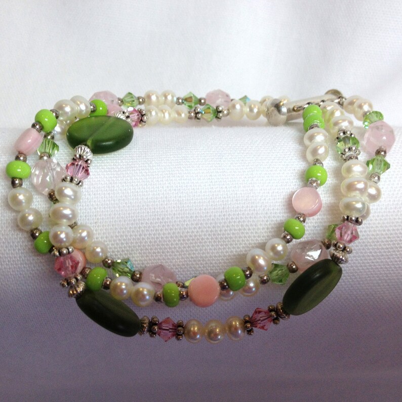 Green with Envy 3 Strand Bracelet image 5