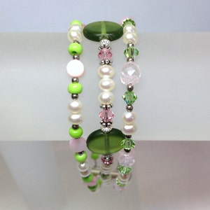 Green with Envy 3 Strand Bracelet image 2