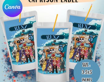 Pirate Capri Sun Label | Birthday Party Decor (Digital Download) | Printable DIY juice label