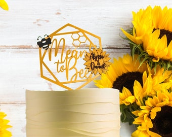Meant To Bee Bridal Shower, Bee Bridal Shower, Cake Topper, Bridal Shower Decor, Wedding Shower, Engagement Party