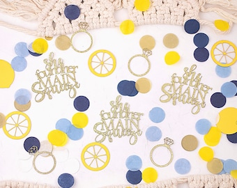 She Found Her Main Squeeze, Lemon Bridal Shower Confetti , Wedding Shower, Bridal Brunch, Bridal Shower Decorations and Ideas