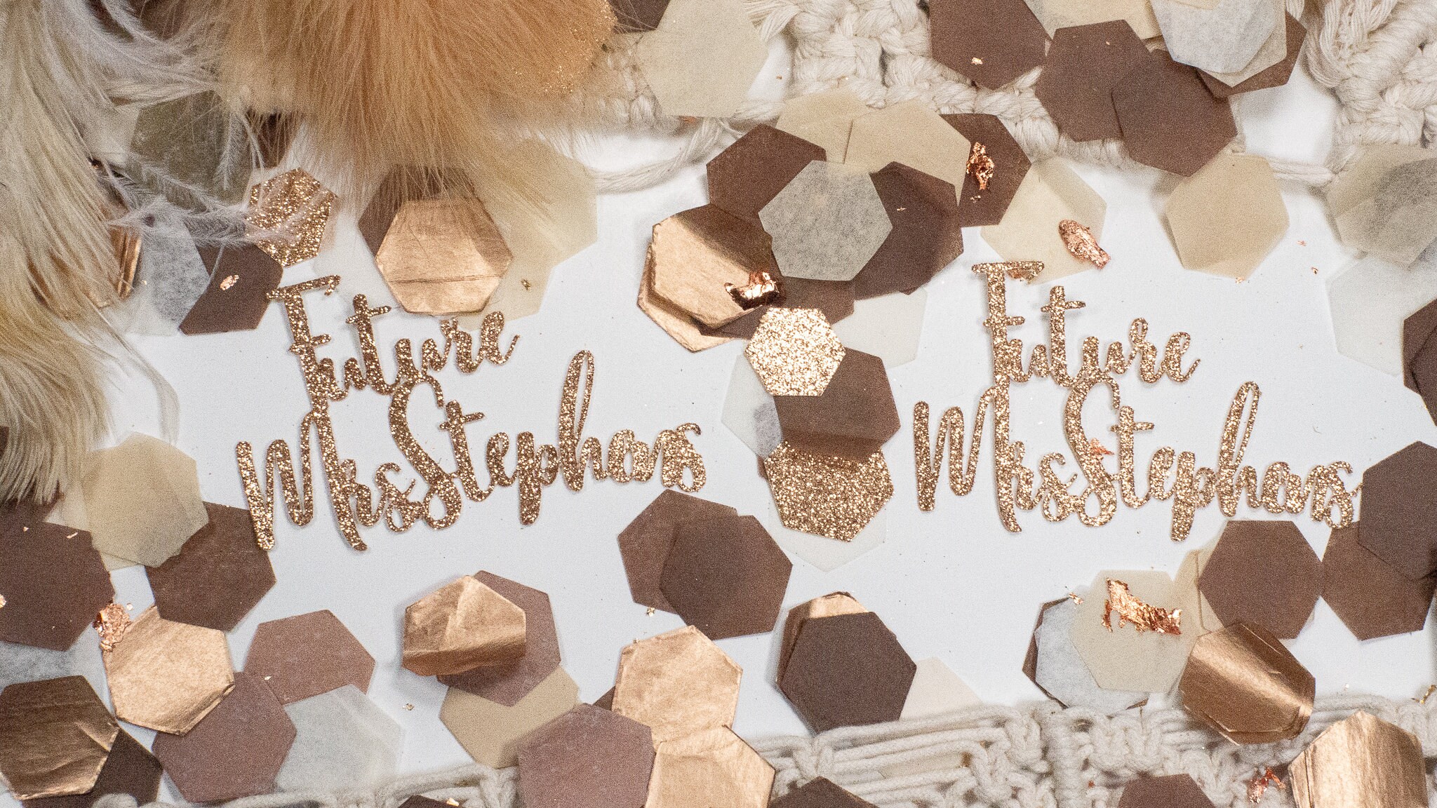 Future Mrs Boho Bridal Shower Custom Name Custom Confetti for a Wedding Shower Brunch And Bubbly or Bachelorette Decorations