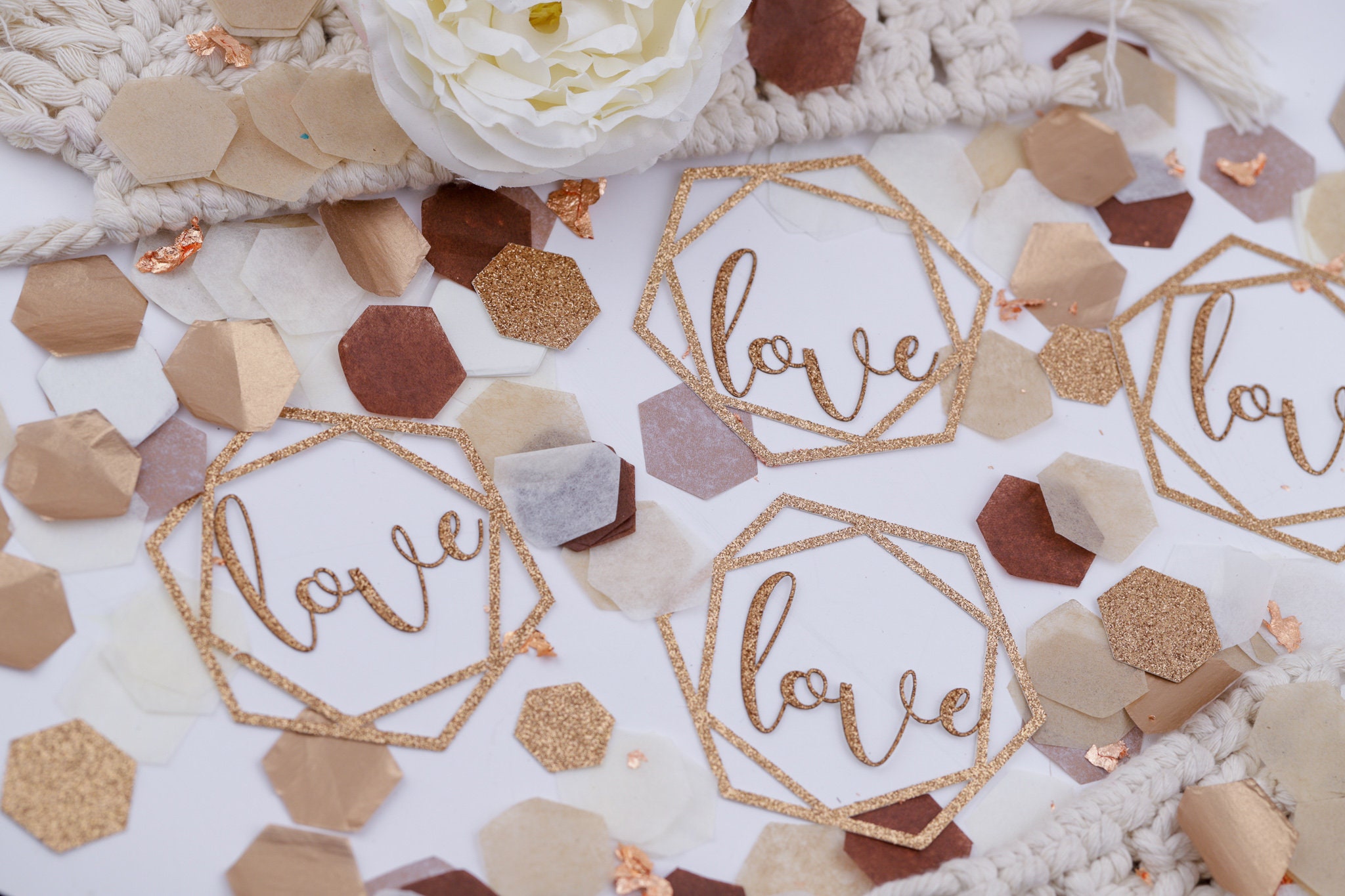 Engagement Party Decor Bridal Shower Table Decorations Boho Bridal Shower Rehearsal Dinner Wedding Table Decor Confetti