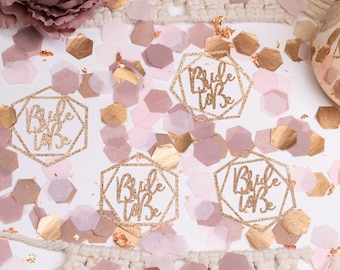 Bride To Be Confetti For Bridal Shower Decor, Wedding Shower, Bridal Brunch, Bachelorette Party Decorations in Rose Gold