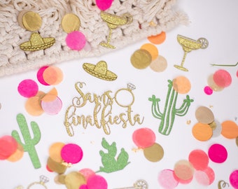 Final Fiesta Bachelorette Party, Confetti, Centerpiece, Custom Bachelorette, Custom Confetti, Cactus Confetti