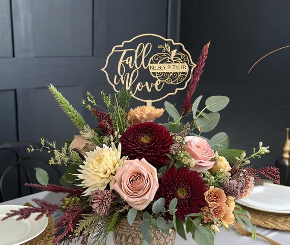 Fall in Love Centerpiece Sticks