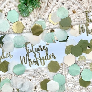 Future Mrs, Custom Confetti, Custom Name , Bride To Be, Bridal Shower Decor, Wedding Shower, Bridal Shower Table Decor, Confetti