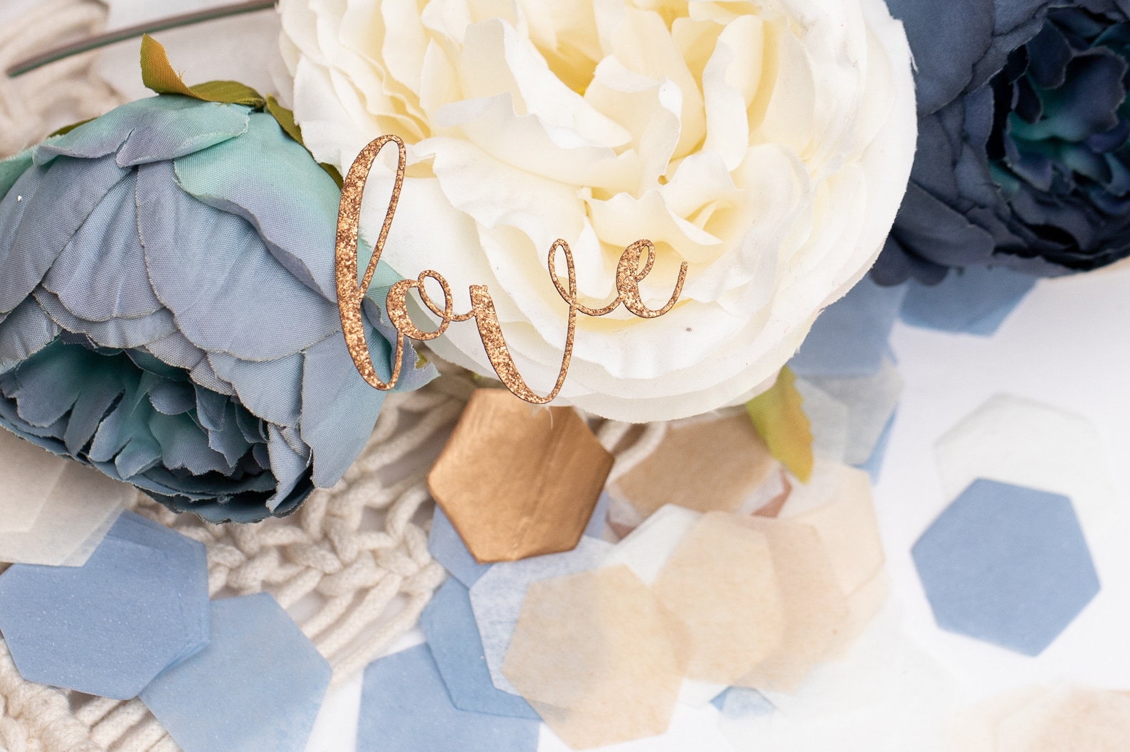 Dusty Blue Wedding, Bridal Shower Table Decoration, Sweetheart Table ...