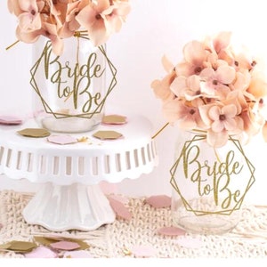 Mason Jar Tags, Bride To Be, Bridal Shower Decor, Bridal Shower Centerpiece, Wedding Shower, Set of 6