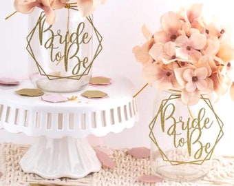 Mason Jar Tags, Bride To Be, Bridal Shower Decor, Bridal Shower Centerpiece, Wedding Shower, Set of 6