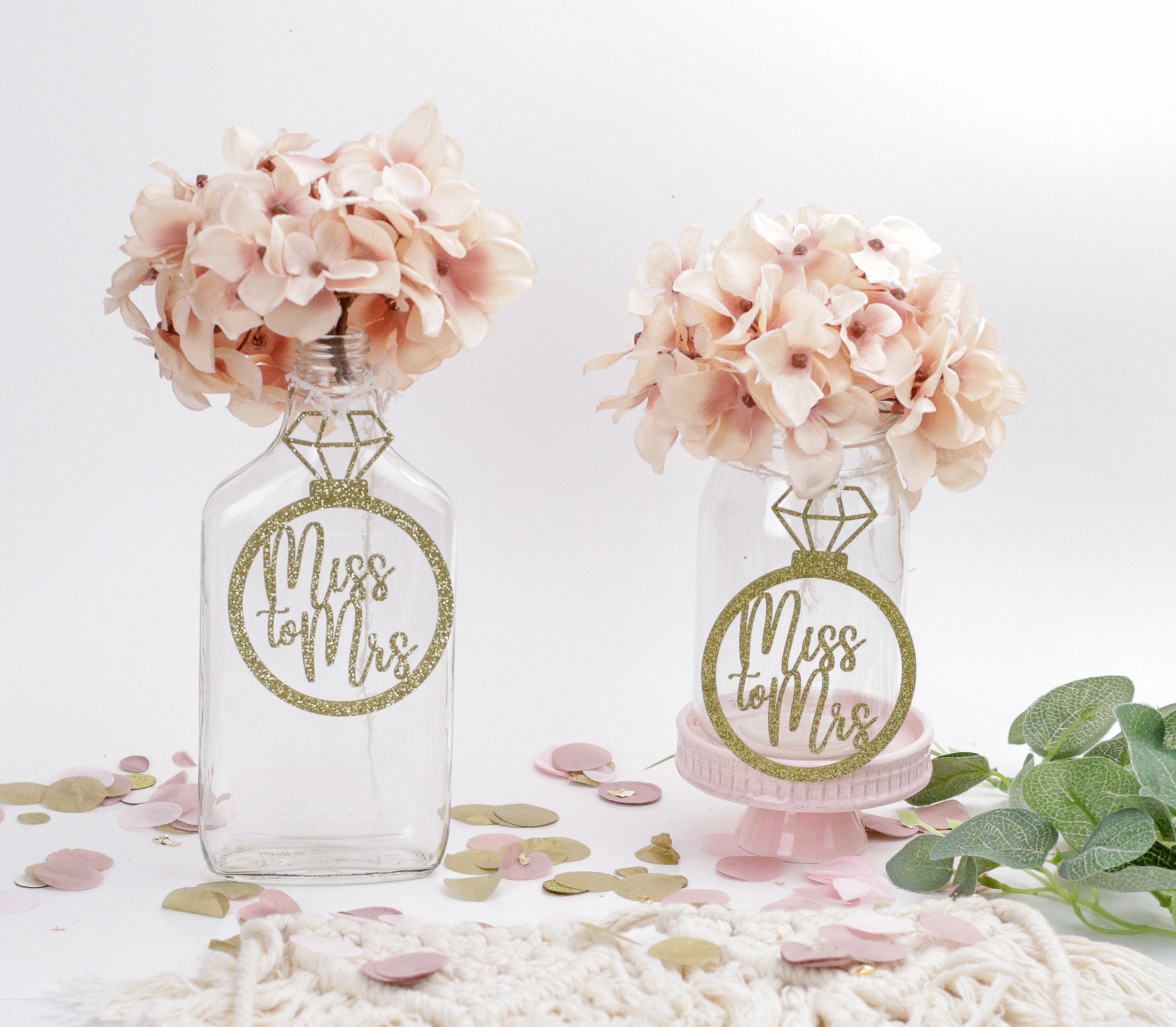 Miss to Mrs, Bridal Shower Decor, Bridal Shower Centerpiece, Travel Theme Bridal  Shower, Wedding Shower, Mason Jar Tags, Set of 6 - Etsy Israel, image size:2048x1788
