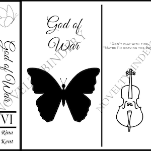 Custom Listing for Sarai | God of War Rina Kent Rebound Book | Handmade Book | Special Edition Rebind Book | BookTok Book Binder |