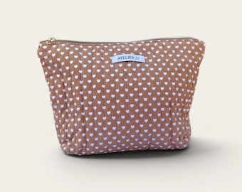 Large makeup bag / Toiletry bag / Beauty bag / Pouch / Vanity bag / Gift idea / Christmas