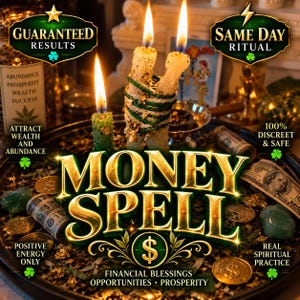 Personalized Money Spell Ritual | Wealth, Abundance, Prosperity (Digital Service)