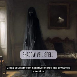 Shadow Veil Spell, Hide Your Energy and Protect Your Aura, Powerful Protection Manifestation Ritual, Psychic Shield, Same Day Cast