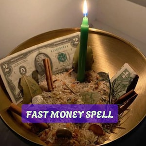 Fast Money Spell - Attract Quick Cash and Unexpected Wealth - Powerful Abundance Ritual - Same Day Casting