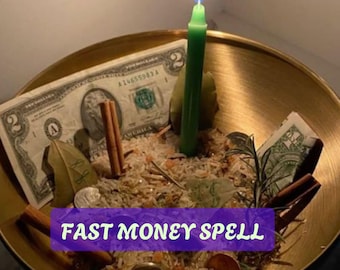 Fast Money Spell, Attract Cash Flow and Instant Financial Abundance, Powerful Wealth Manifestation Ritual, Same Day Cast