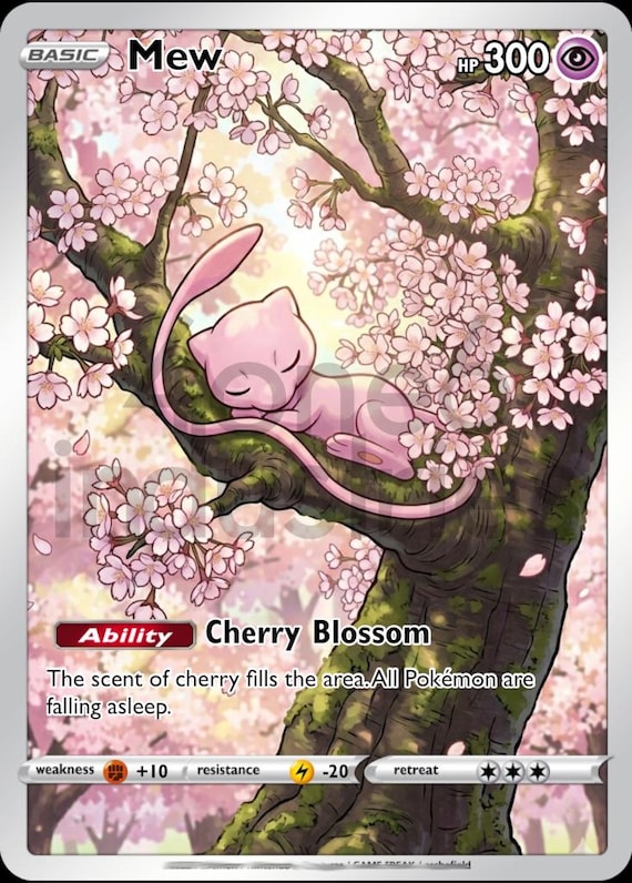 pokemon mewthree card Custom Pokémon - Sleeping Mew on Cherry Blossom Tree - Fan Art Psychic Ability Lost Link Mew can use the attacks of all Pokémon in the Lost Zone (both yours and your opponents) Mewthree - GmanD