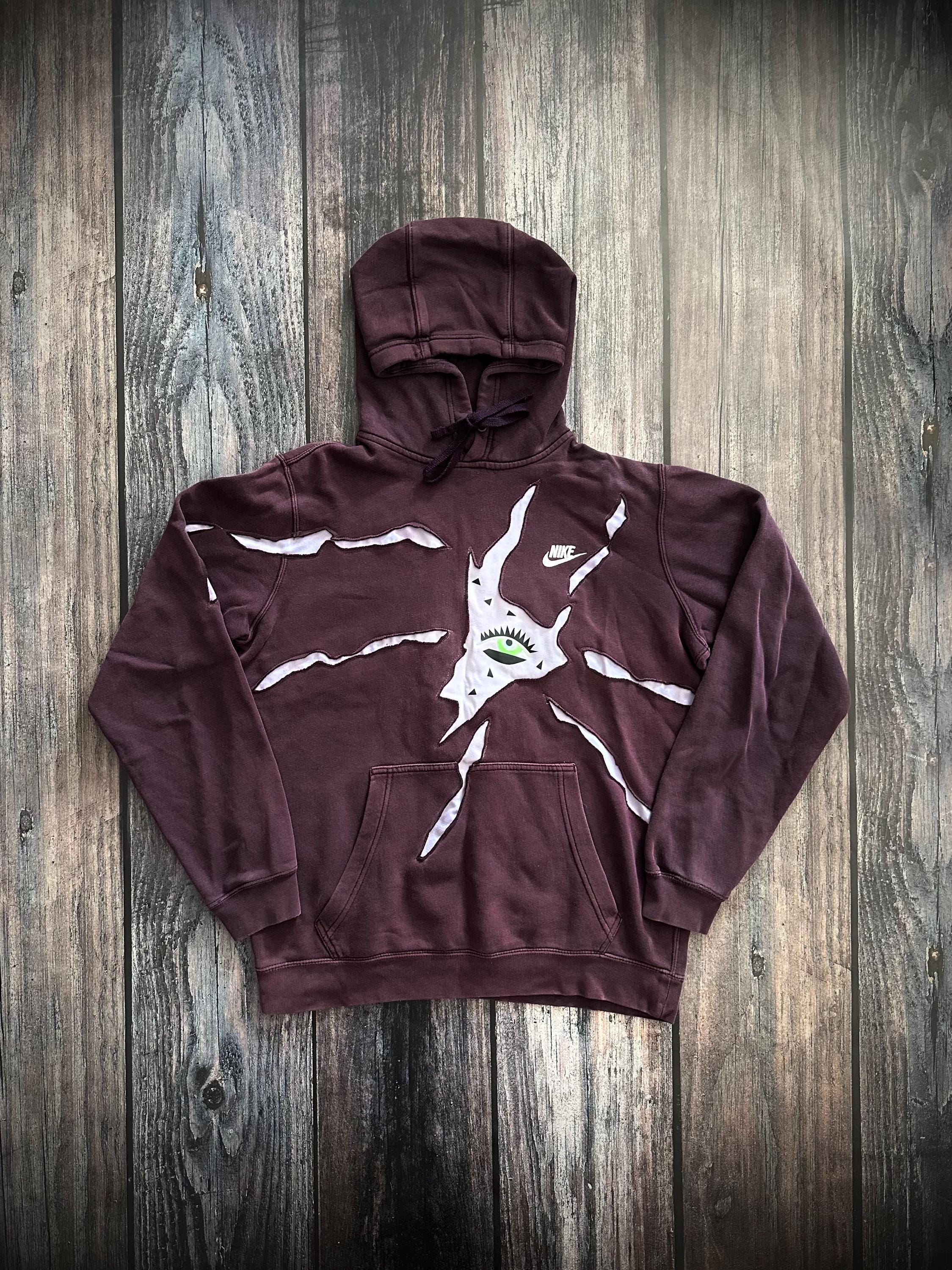 nike flame centre logo hoodie